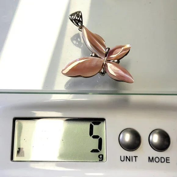 Rose Quartz Pendant with Rhinestone - Picture 8 of 8